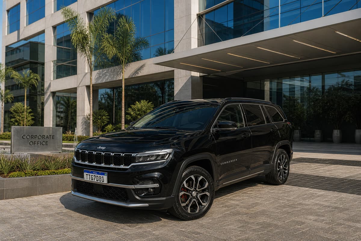Blindado — Jeep Commander preta