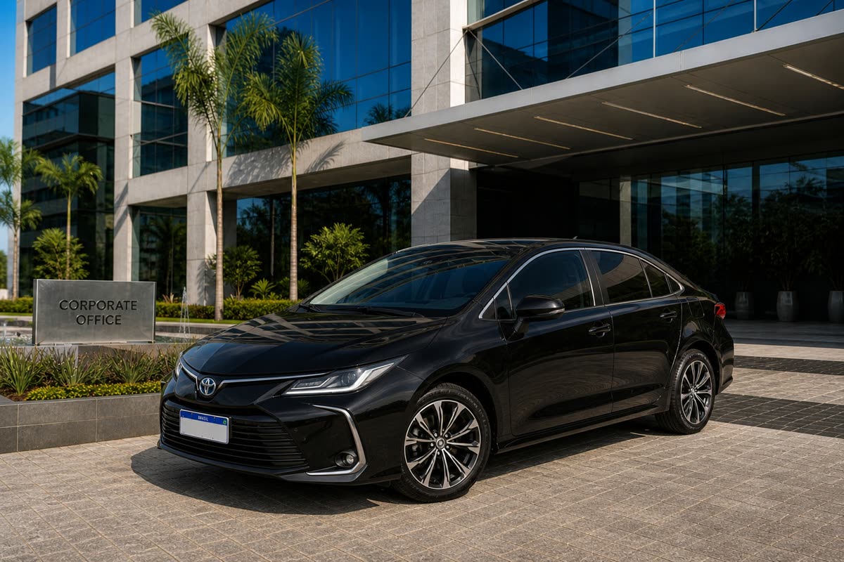 Sedan Executivo — Toyota Corolla preto
